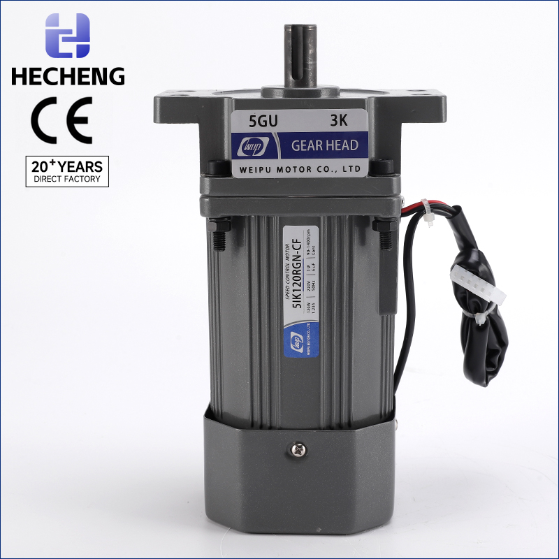 120W 15mm Shaft Speed Control Gear Motor with Mounting Lugs